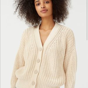 NWOT Babaa cotton cardigan No. 18 (Natural color)